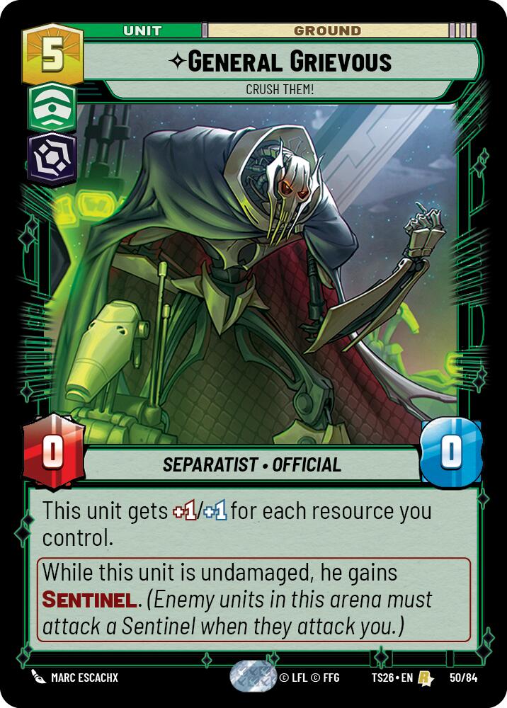 General Grievous - Crush Them! (50/84) (50/84) [Twin Suns] | Exor Games New Glasgow