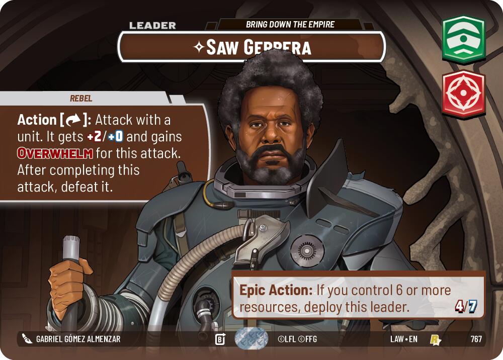Saw Gerrera - Bring Down the Empire (Showcase) (767) (767) [A Lawless Time] | Exor Games New Glasgow