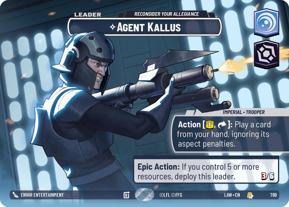 Agent Kallus - Reconsider Your Allegiance (Showcase) (769) (769) [A Lawless Time] | Exor Games New Glasgow