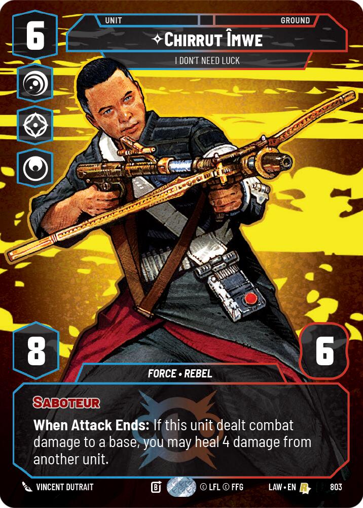Chirrut Imwe - I Don't Need Luck (Prestige) (803) (803) [A Lawless Time] | Exor Games New Glasgow