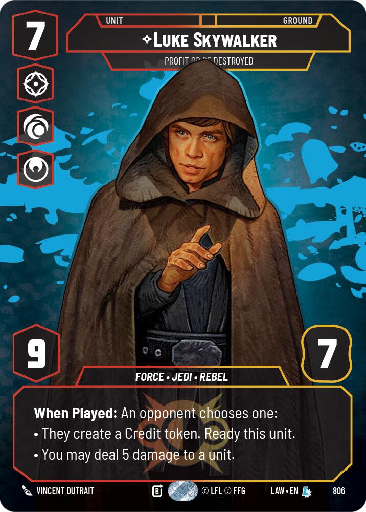 Luke Skywalker - Profit or Be Destroyed (Prestige) (806) (806) [A Lawless Time] | Exor Games New Glasgow