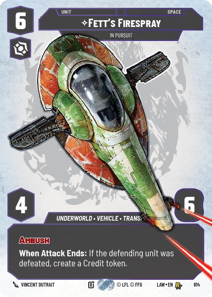 Fett's Firespray - In Pursuit (Prestige) (814) (814) [A Lawless Time] | Exor Games New Glasgow
