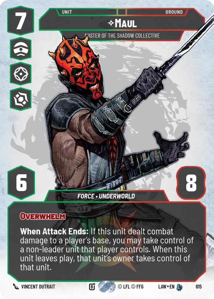 Maul - Master of the Shadow Collective (Prestige) (815) (815) [A Lawless Time] | Exor Games New Glasgow
