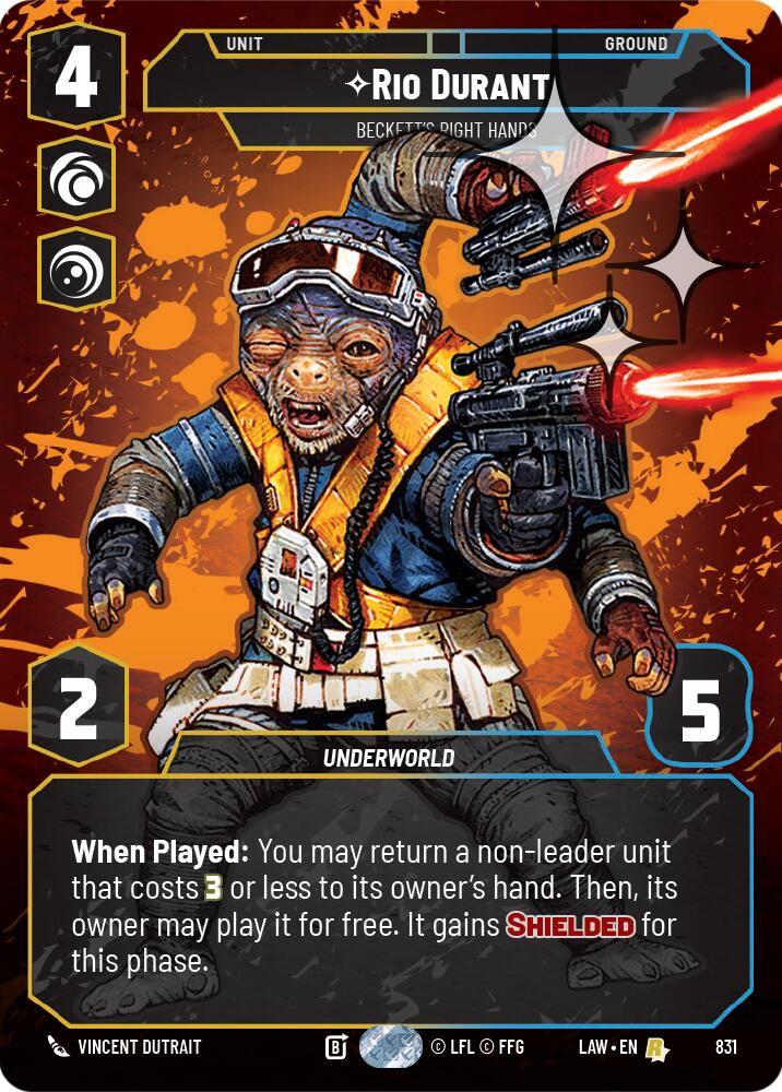 Rio Durant - Beckett's Right Hands (Prestige Foil) (831) (831) [A Lawless Time] | Exor Games New Glasgow