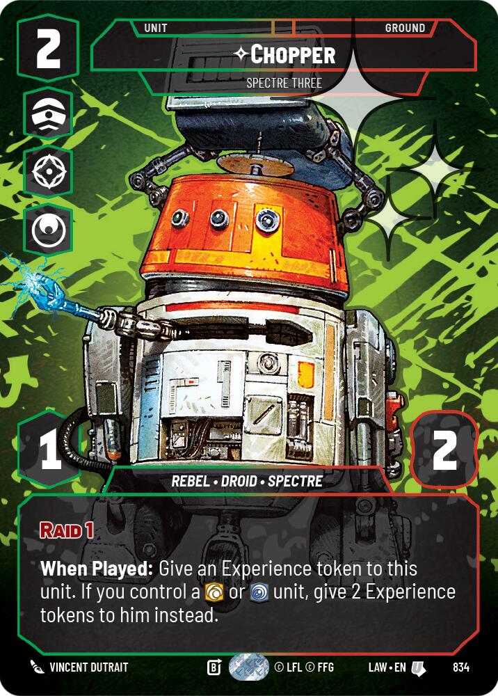 Chopper - Spectre Three (Prestige Foil) (834) (834) [A Lawless Time] | Exor Games New Glasgow