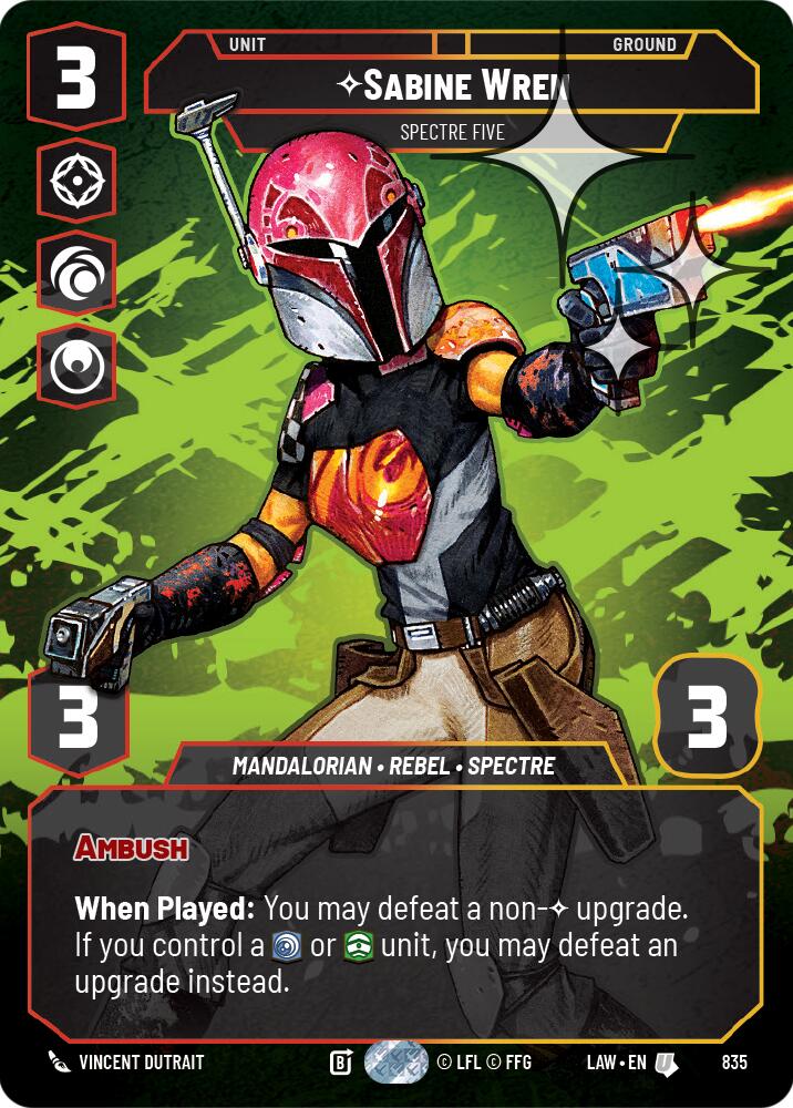 Sabine Wren - Spectre Five (Prestige Foil) (835) (835) [A Lawless Time] | Exor Games New Glasgow