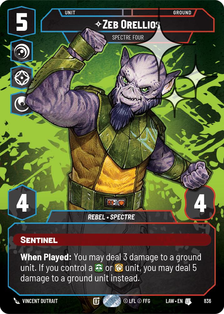 Zeb Orellios - Spectre Four (Prestige Foil) (836) (836) [A Lawless Time] | Exor Games New Glasgow