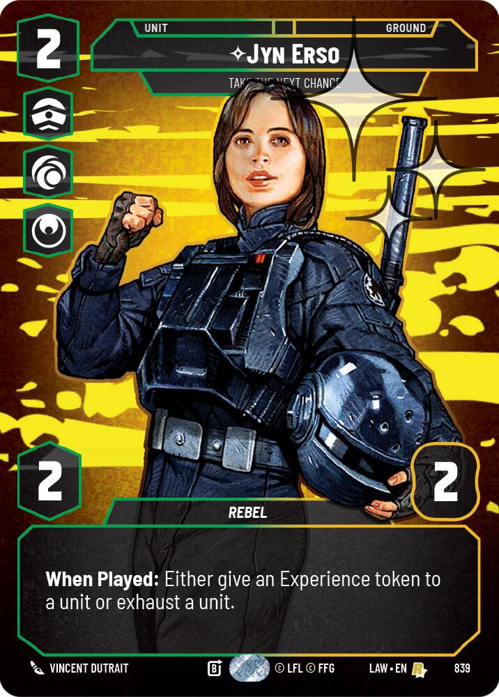 Jyn Erso - Take the Next Chance (Prestige Foil) (839) (839) [A Lawless Time] | Exor Games New Glasgow