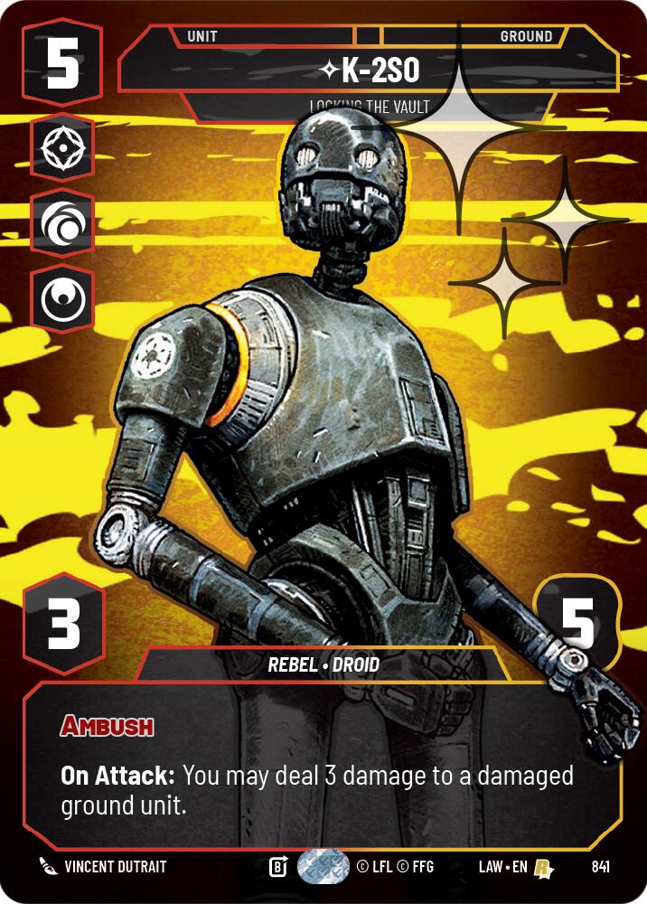 K-2S0 - Locking the Vault (Prestige Foil) (841) (841) [A Lawless Time] | Exor Games New Glasgow