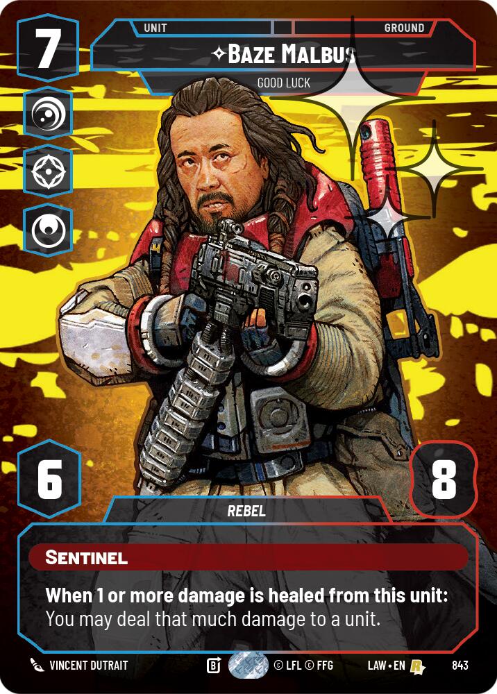 Baze Malbus - Good Luck (Prestige Foil) (843) (843) [A Lawless Time] | Exor Games New Glasgow