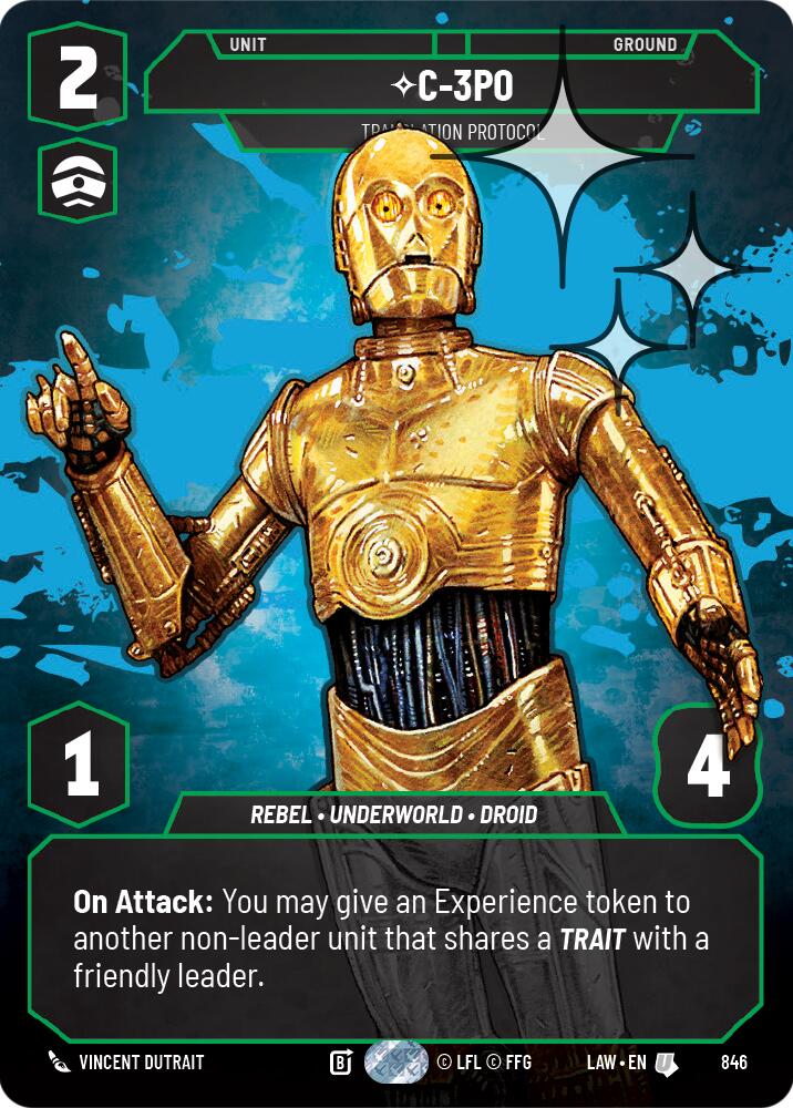 C-3PO - Translation Protocol (Prestige Foil) (846) (846) [A Lawless Time] | Exor Games New Glasgow