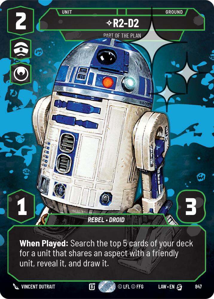 R2-D2 - Part of the Plan (Prestige Foil) (847) (847) [A Lawless Time] | Exor Games New Glasgow