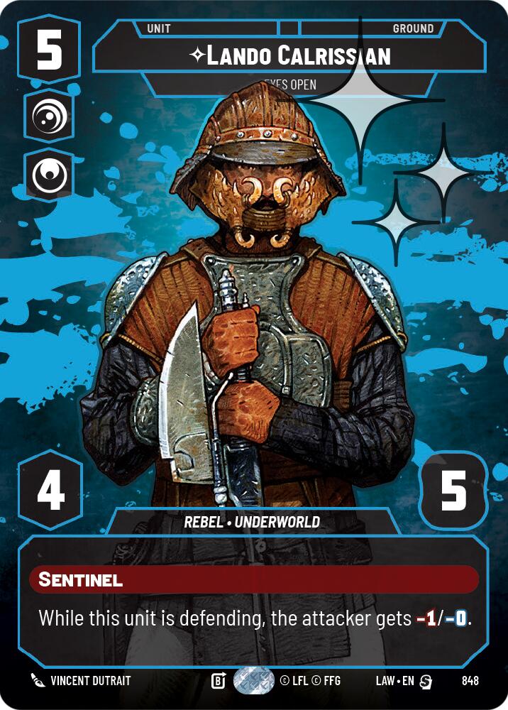 Lando Calrissian - Eyes Open (Prestige Foil) (848) (848) [A Lawless Time] | Exor Games New Glasgow