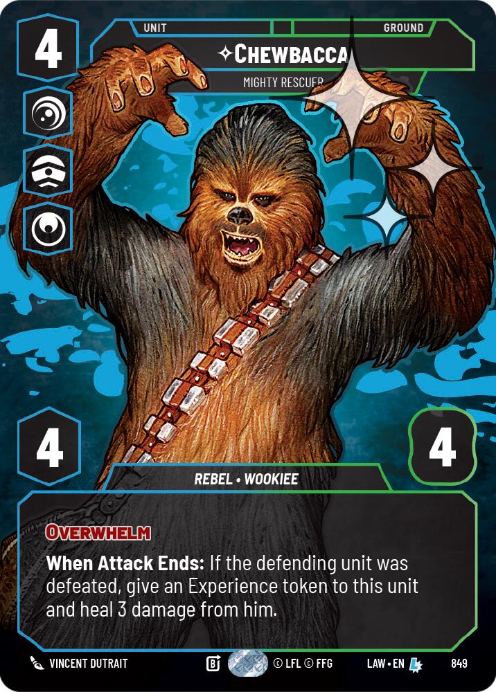 Chewbacca - Mighty Rescuer (Prestige Foil) (849) (849) [A Lawless Time] | Exor Games New Glasgow