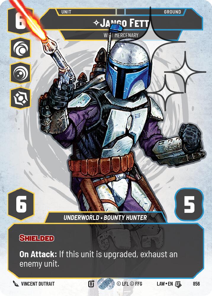 Jango Fett - Wily Mercenary (Prestige Foil) (856) (856) [A Lawless Time] | Exor Games New Glasgow