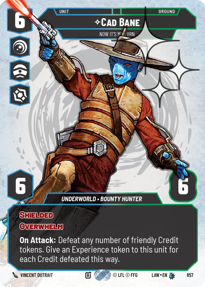 Cad Bane - Now It's My Turn (Prestige Foil) (857) (857) [A Lawless Time] | Exor Games New Glasgow