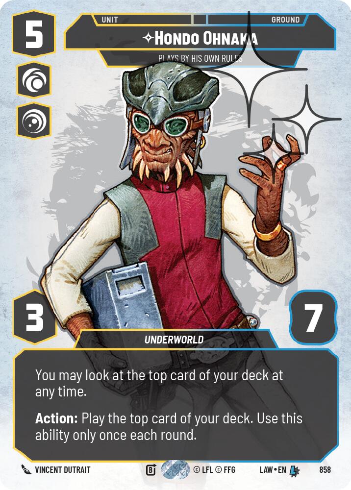 Hondo Ohnaka - Plays By His Own Rules (Prestige Foil) (858) (858) [A Lawless Time] | Exor Games New Glasgow