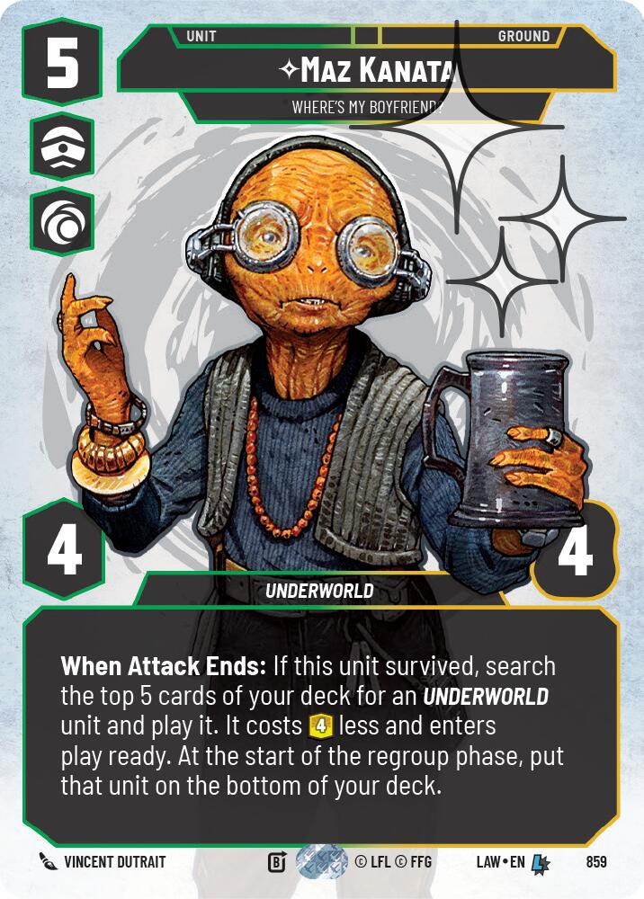 Maz Kanata - Where's My Boyfriend? (Prestige Foil) (859) (859) [A Lawless Time] | Exor Games New Glasgow