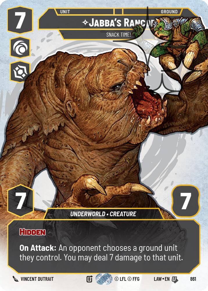 Jabba's Rancor - Snack Time! (Prestige Foil) (861) (861) [A Lawless Time] | Exor Games New Glasgow