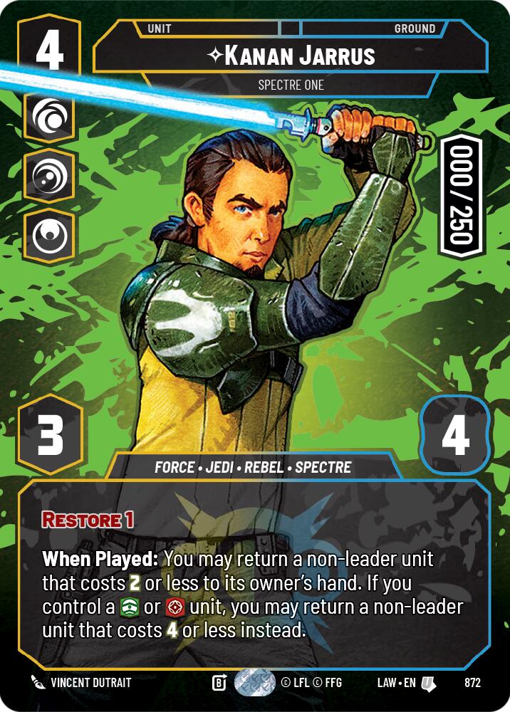 Kanan Jarrus - Spectre One (Serialized) (872) (872) [A Lawless Time] | Exor Games New Glasgow