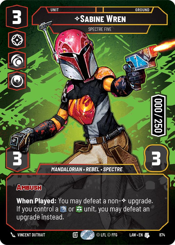 Sabine Wren - Spectre Five (Serialized) (874) (874) [A Lawless Time] | Exor Games New Glasgow