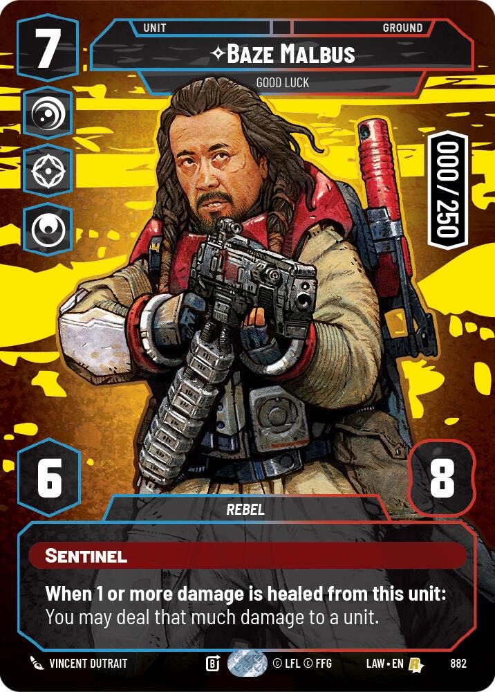 Baze Malbus - Good Luck (Serialized) (882) (882) [A Lawless Time] | Exor Games New Glasgow
