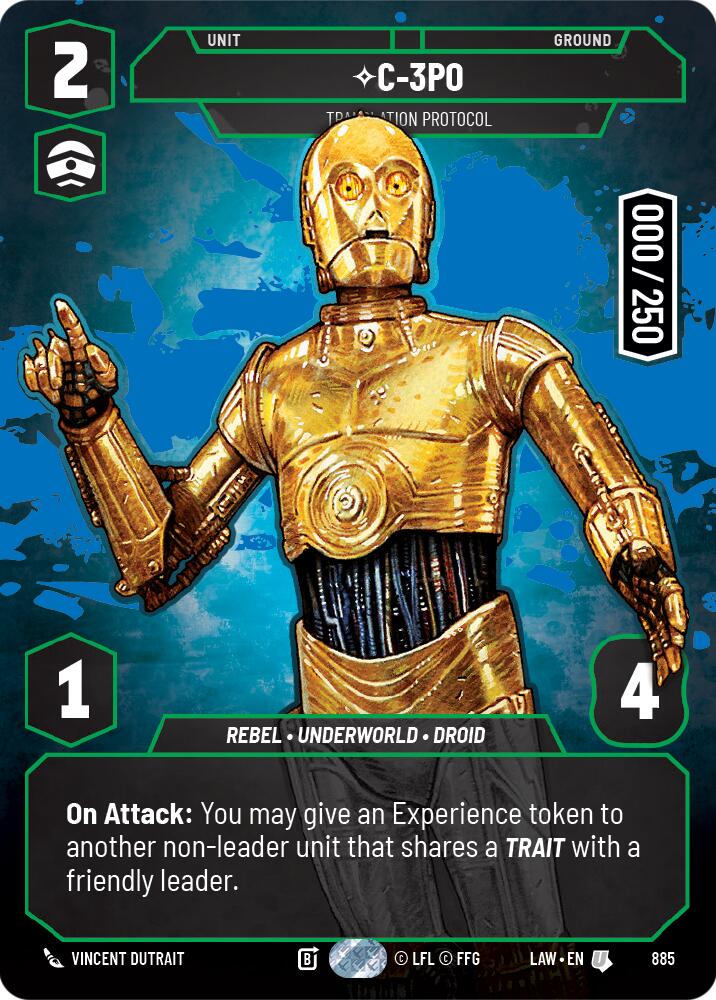 C-3PO - Translation Protocol (Serialized) (885) (885) [A Lawless Time] | Exor Games New Glasgow