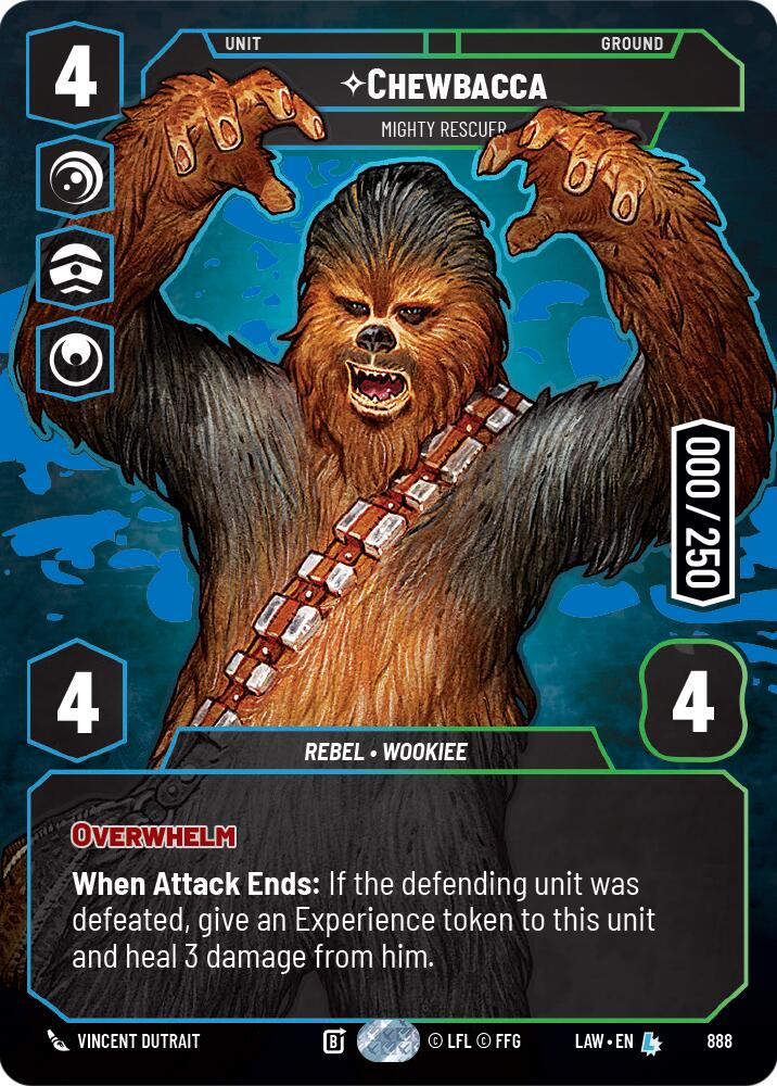 Chewbacca - Mighty Rescuer (Serialized) (888) (888) [A Lawless Time] | Exor Games New Glasgow