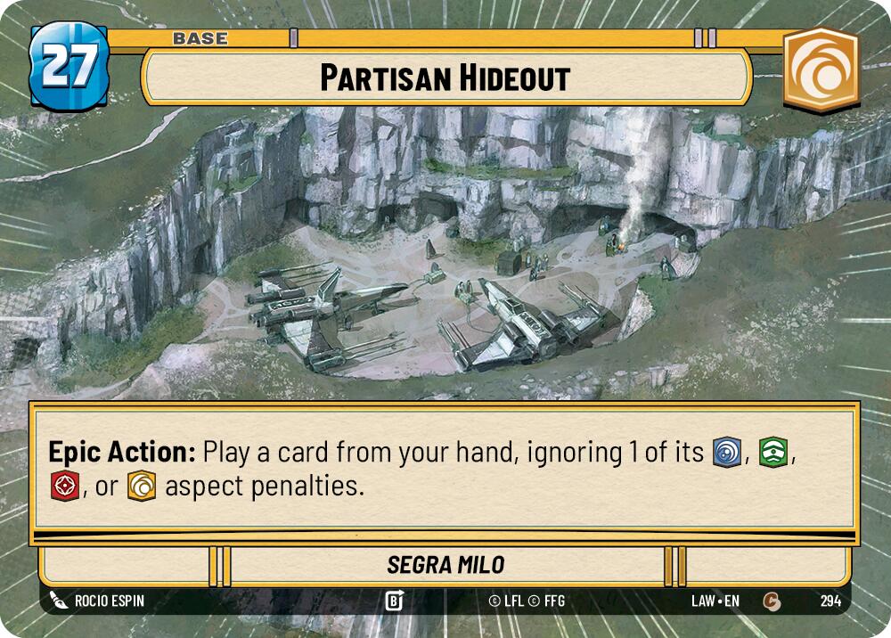 Partisan Hideout // Shield (294 // t06) (Hyperspace) (294 // T06) [A Lawless Time] | Exor Games New Glasgow