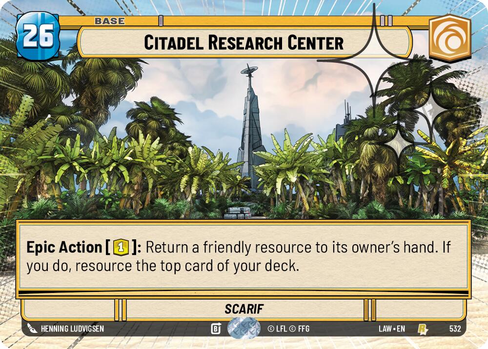 Citadel Research Center (532) (Hyperspace Foil) (532) [A Lawless Time] | Exor Games New Glasgow