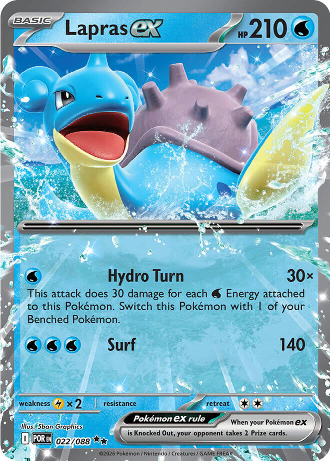 Lapras ex (022/088) [Mega Evolution: Perfect Order] | Exor Games New Glasgow