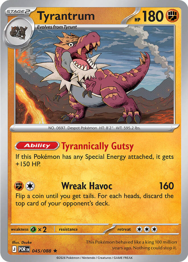 Tyrantrum (045/088) [Mega Evolution: Perfect Order] | Exor Games New Glasgow