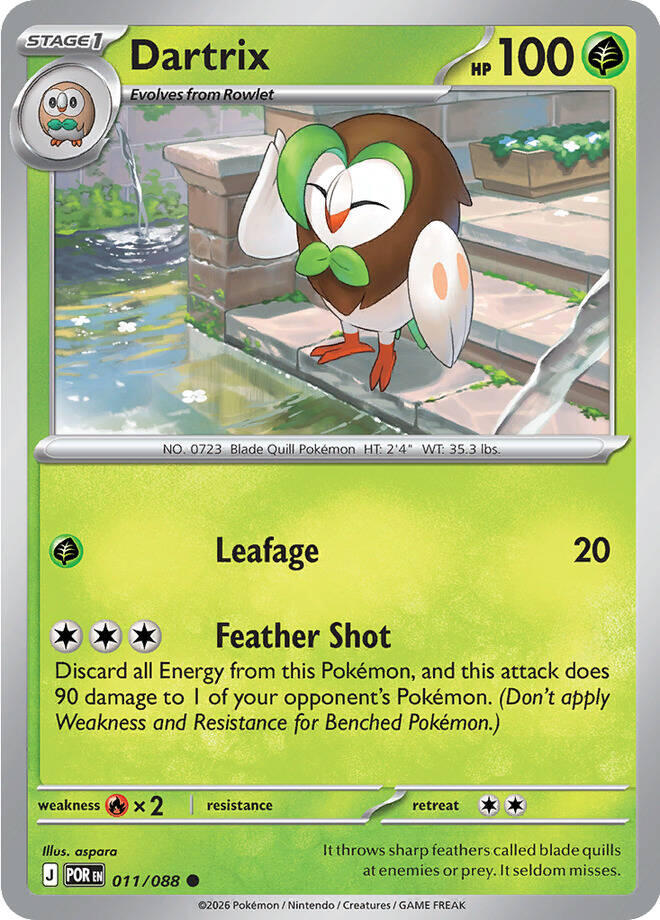 Dartrix (011/088) [Mega Evolution: Perfect Order] | Exor Games New Glasgow