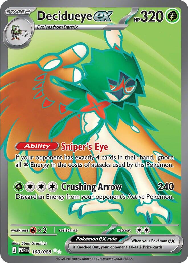 Decidueye ex (100/088) [Mega Evolution: Perfect Order] | Exor Games New Glasgow