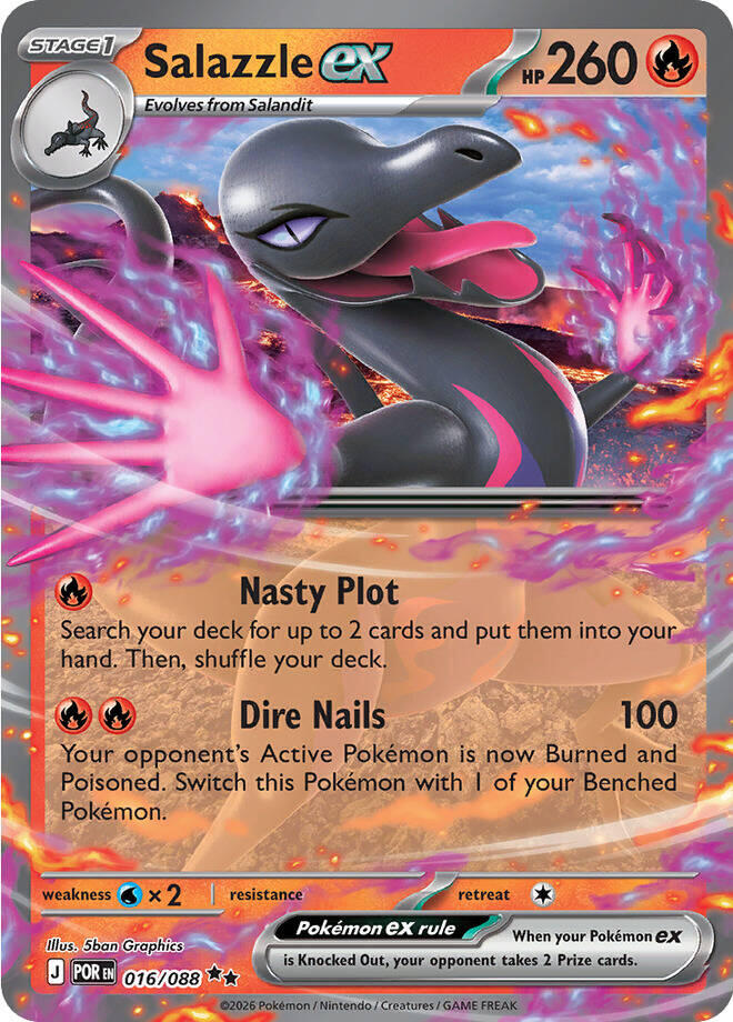 Salazzle ex (016/088) [Mega Evolution: Perfect Order] | Exor Games New Glasgow