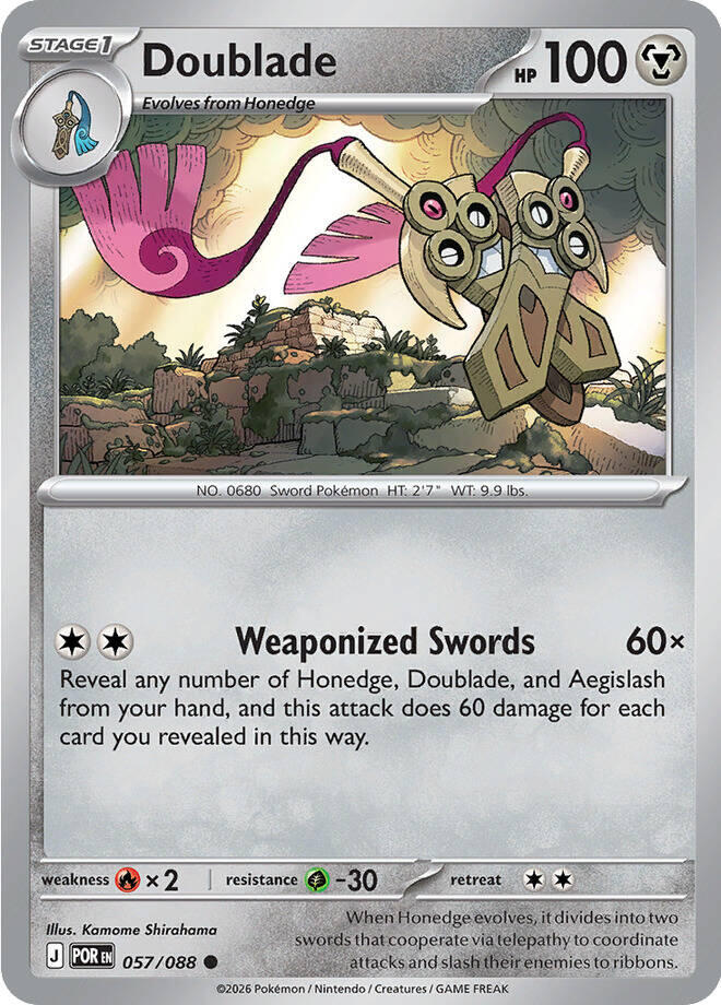 Doublade (057/088) [Mega Evolution: Perfect Order] | Exor Games New Glasgow