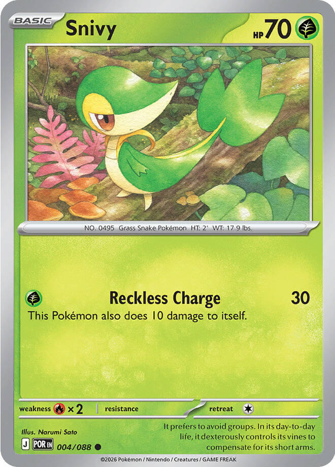 Snivy (004/088) [Mega Evolution: Perfect Order] | Exor Games New Glasgow
