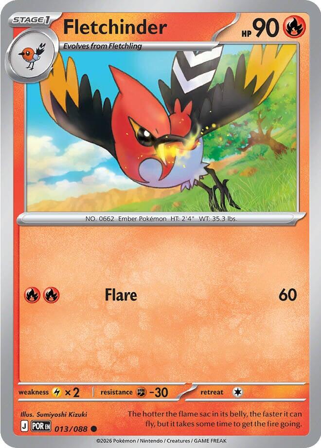 Fletchinder (013/088) [Mega Evolution: Perfect Order] | Exor Games New Glasgow