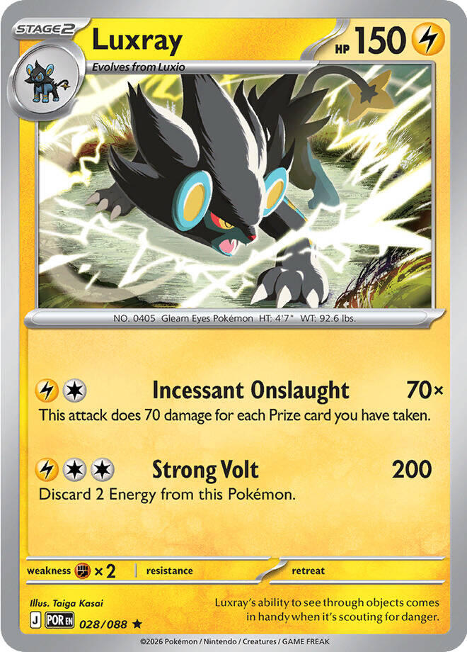 Luxray (028/088) [Mega Evolution: Perfect Order] | Exor Games New Glasgow