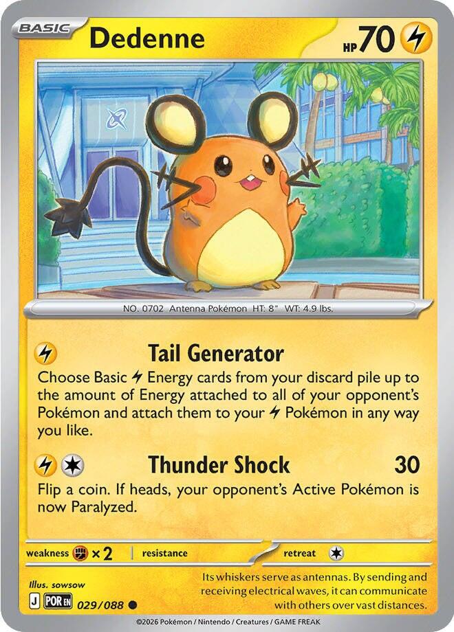 Dedenne (029/088) [Mega Evolution: Perfect Order] | Exor Games New Glasgow