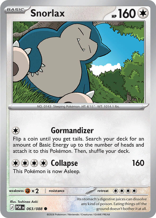 Snorlax (063/088) [Mega Evolution: Perfect Order] | Exor Games New Glasgow