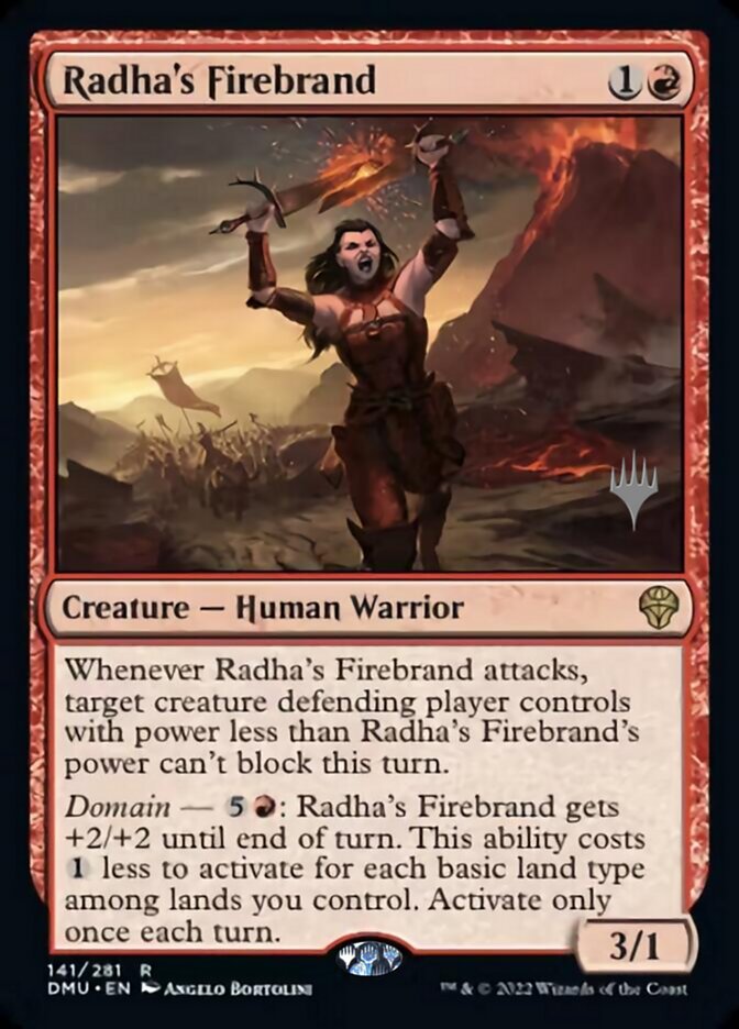 Radha's Firebrand (Promo Pack) [Dominaria United Promos] | Exor Games New Glasgow