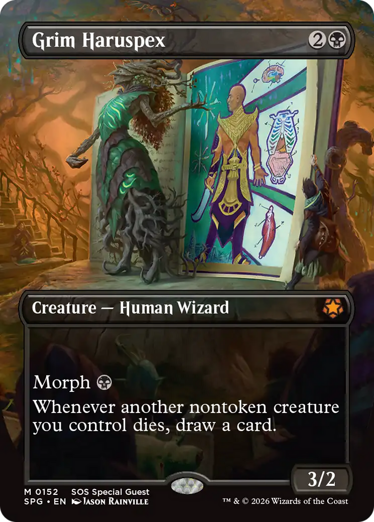 Grim Haruspex (Borderless) [Secrets of Strixhaven Special Guests] | Exor Games New Glasgow