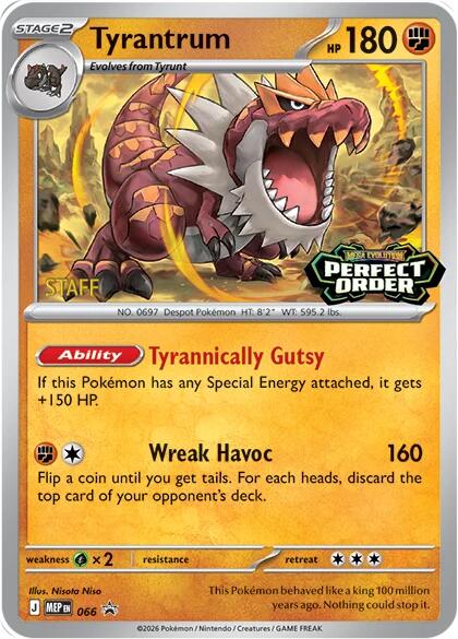 Tyrantrum (066) [Staff] [Mega Evolution Promo] | Exor Games New Glasgow
