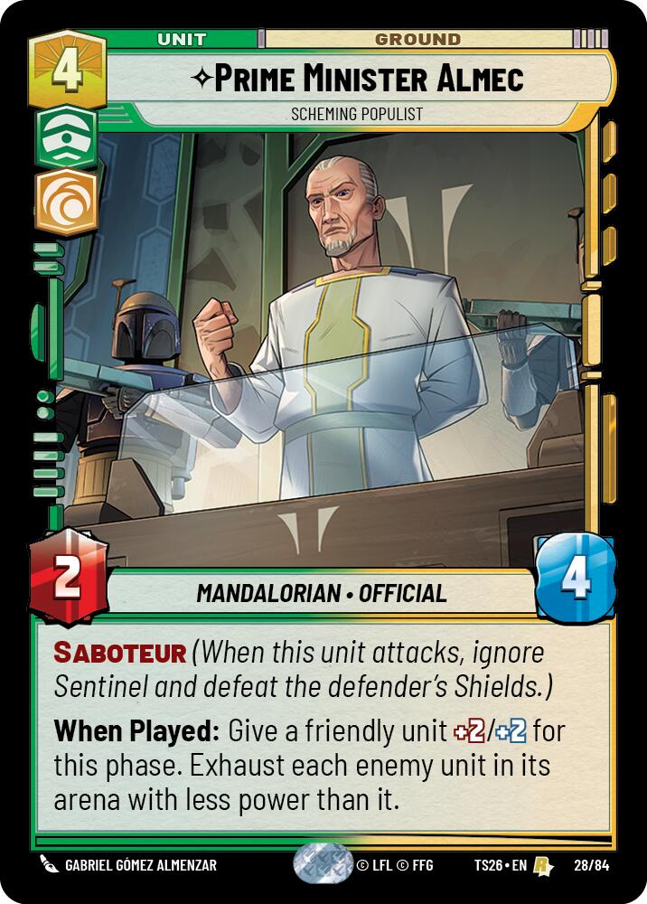 Prime Minister Almec - Scheming Populist (28/84) (28/84) [Twin Suns] | Exor Games New Glasgow