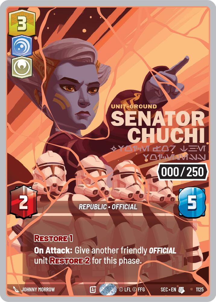 Senator Chuchi - Voice for the Voiceless (1125) (Serialized) (Rose Gold) (1125) [Secrets of Power] | Exor Games New Glasgow