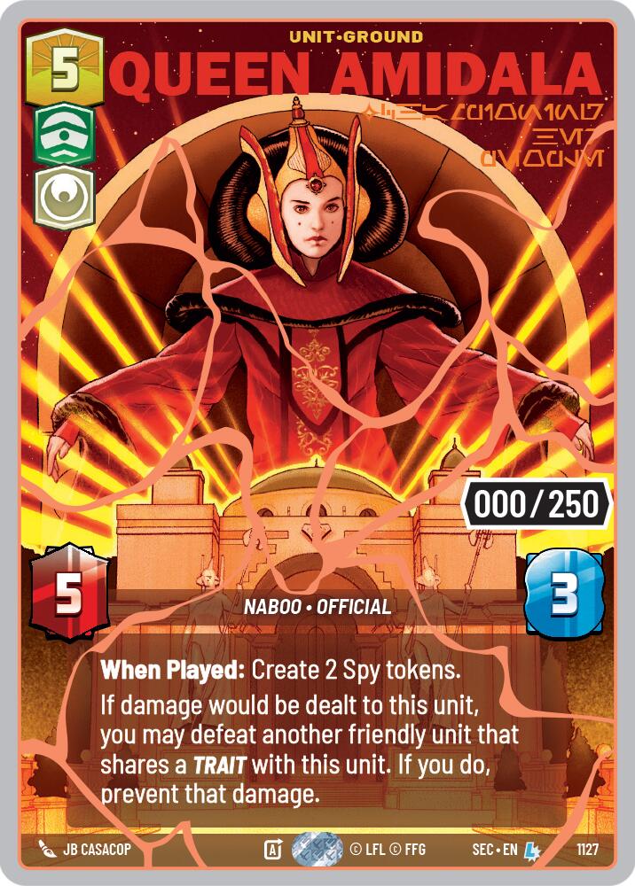 Queen Amidala - Championing Her People (1127) (Serialized) (Rose Gold) (1127) [Secrets of Power] | Exor Games New Glasgow