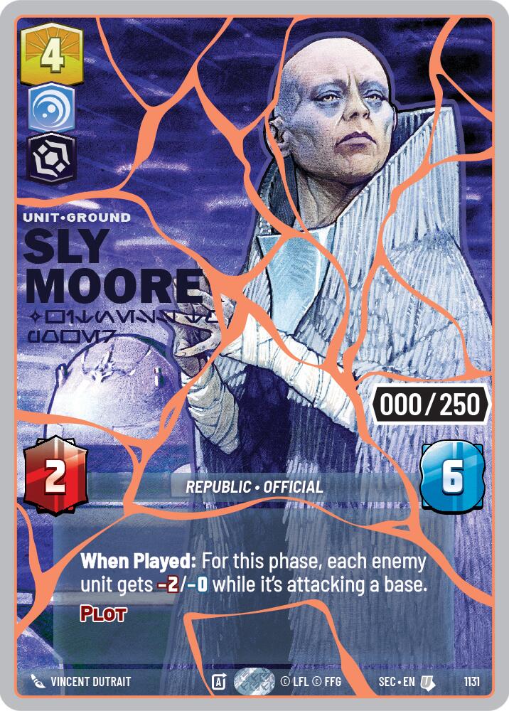 Sly Moore - Witness to Power (1131) (Serialized) (Rose Gold) (1131) [Secrets of Power] | Exor Games New Glasgow
