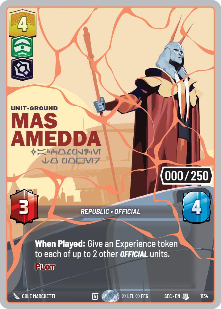 Mas Amedda - Accomplice to Power (1134) (Serialized) (Rose Gold) (1134) [Secrets of Power] | Exor Games New Glasgow