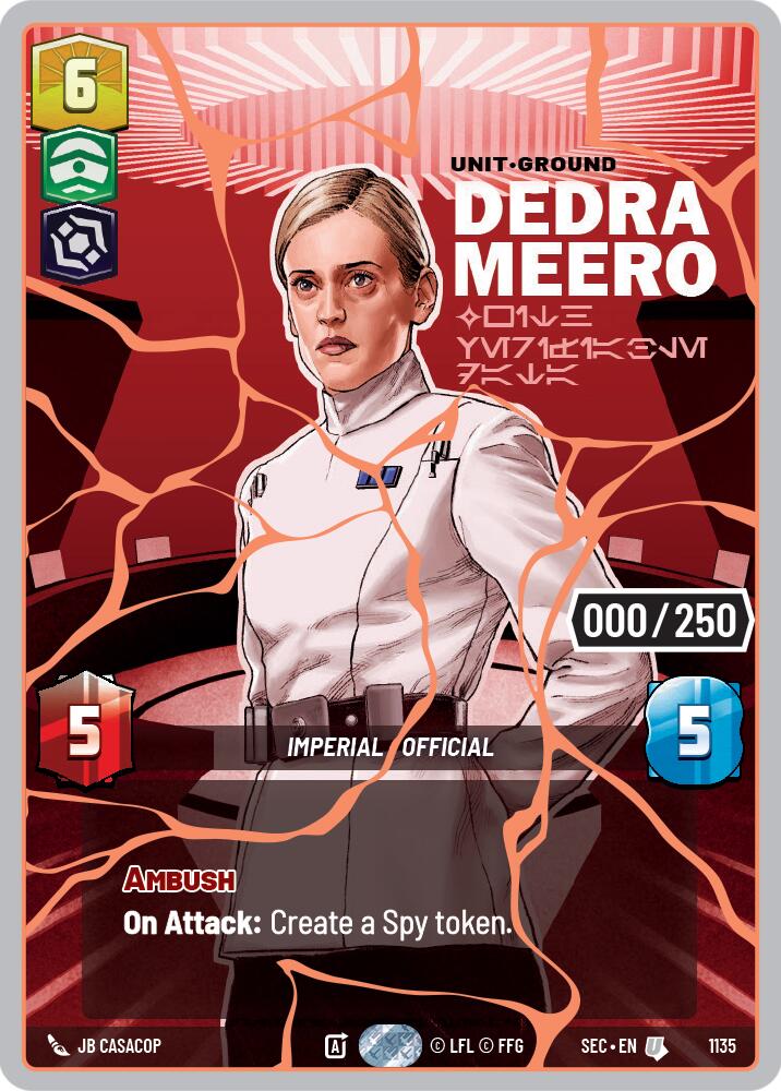 Dedra Meero - With Verifiable Data (1135) (Serialized) (Rose Gold) (1135) [Secrets of Power] | Exor Games New Glasgow